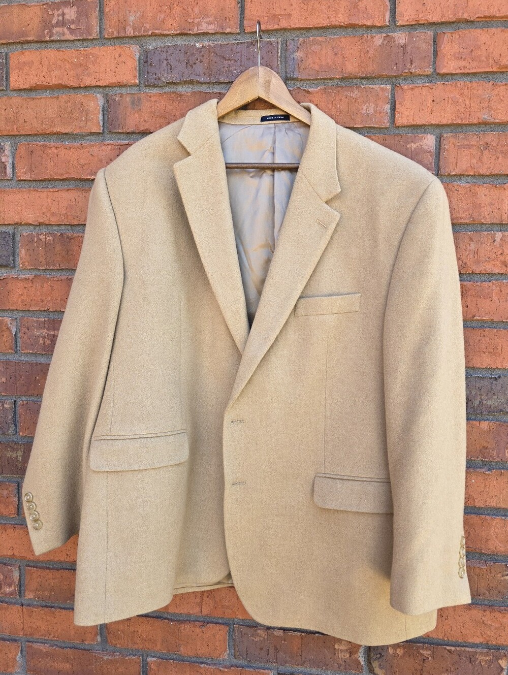 Ralph Lauren Camel Hair Sport Coat, 50R